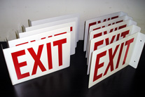 Aluminum Exit Sign 