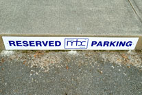 Reserved Parking sign