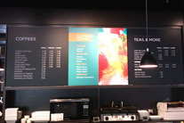 coffee shop menu board