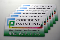 Square cut, round corners magnets