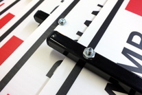 directional sign, 1/2 square metal pole