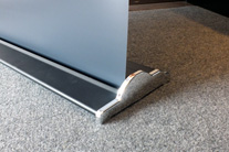 Chrome caps premium black retractable banners