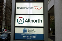 Acrylic, printed translucent vinyl