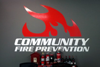 Premium cut vinyl on indoor wall