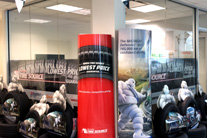 Printed perforated vinyl, window graphics