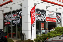 Temporary removable, digital printed vinyl installed outdoor.