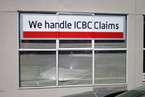 Printed, matte laminated, window graphics