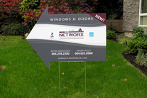 4mm coroplast arrow shape